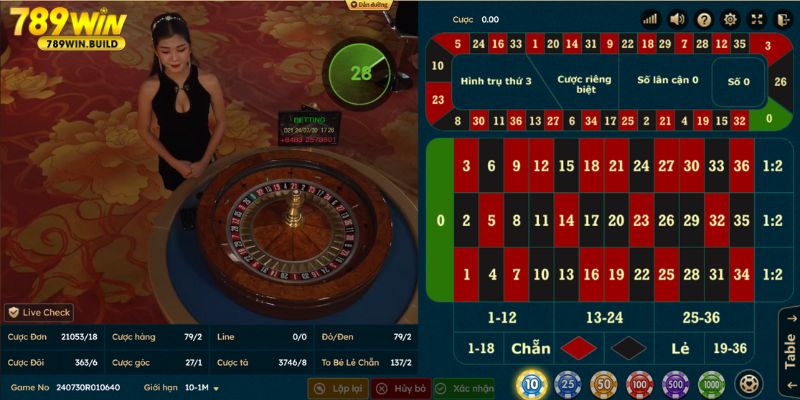 Roulette - Vòng quay siêu may mắn tại Casino 789Win